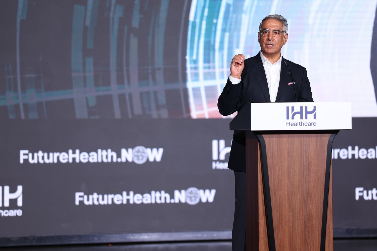  Ashok Pandit (Group Chief Corporate Officer at IHH Healthcare) giving his opening address during FutureHealth.Now 2026