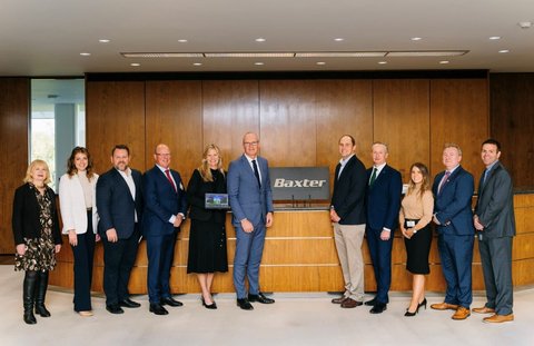 Oneview Healthcare, Enterprise Ireland, and Baxter at the Baxter Headquarters